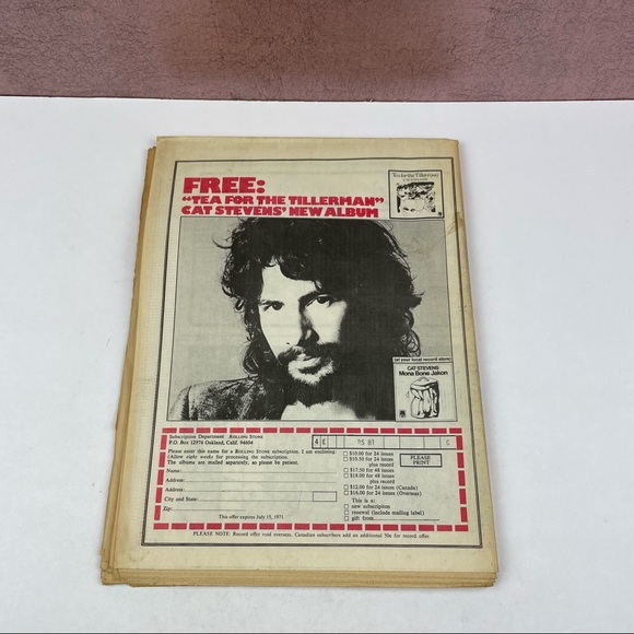 Vintage Rolling Stone Magazine Michael Jackson April 29, 1971 Music Art History - Picture 4 of 5